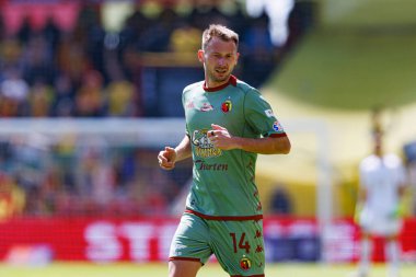 Jaroslaw Kubicki, Korona Kielce ve Jagiellonia Bialystok (Maciej Rogowski) takımları arasındaki PKO BP Ekstraklasa maçı sırasında görüldü.)