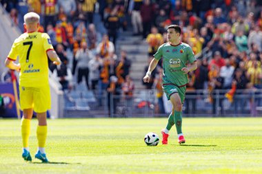 Dusan Stojinoviç, Korona Kielce ve Jagiellonia Bialystok (Maciej Rogowski) takımları arasındaki PKO BP Ekstraklasa maçında görüldü)