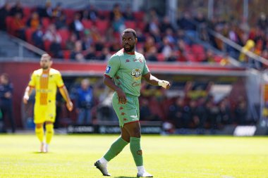 Afimico Pululu, Korona Kielce ve Jagiellonia Bialystok (Maciej Rogowski) takımları arasındaki PKO BP Ekstraklasa maçı sırasında görüldü.)