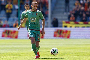 Jaroslaw Kubicki, Korona Kielce ve Jagiellonia Bialystok (Maciej Rogowski) takımları arasındaki PKO BP Ekstraklasa maçı sırasında görüldü.)