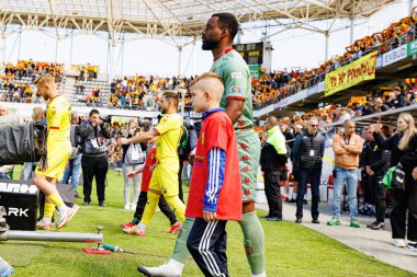 Afimico Pululu, Korona Kielce ve Jagiellonia Bialystok (Maciej Rogowski) takımları arasındaki PKO BP Ekstraklasa maçı sırasında görüldü.)