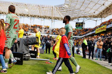 Afimico Pululu, Korona Kielce ve Jagiellonia Bialystok (Maciej Rogowski) takımları arasındaki PKO BP Ekstraklasa maçı sırasında görüldü.)