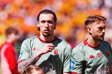 Darko Churlinov, Korona Kielce ve Jagiellonia Bialystok (Maciej Rogowski) takımları arasındaki PKO BP Ekstraklasa maçında görüldü)