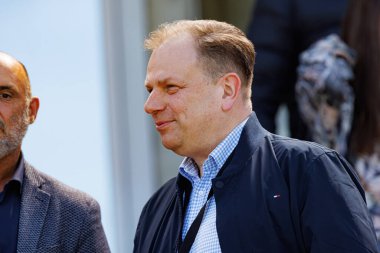 Ziemowit Deptula, Korona Kielce ve Jagiellonia Bialystok (Maciej Rogowski) takımları arasındaki PKO BP Ekstraklasa maçı sırasında görüldü)