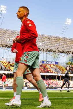 Norbert Wojtuszek, Korona Kielce ve Jagiellonia Bialystok (Maciej Rogowski) takımları arasındaki PKO BP Ekstraklasa maçında görüldü)