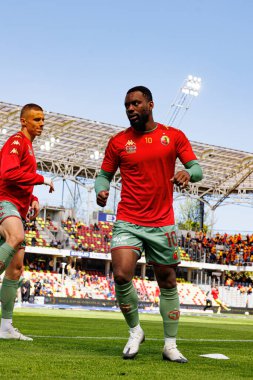 Afimico Pululu, Korona Kielce ve Jagiellonia Bialystok (Maciej Rogowski) takımları arasındaki PKO BP Ekstraklasa maçı sırasında görüldü.)