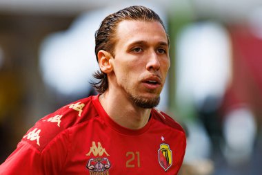 Darko Churlinov, Korona Kielce ve Jagiellonia Bialystok (Maciej Rogowski) takımları arasındaki PKO BP Ekstraklasa maçında görüldü)