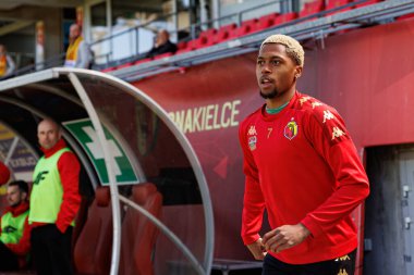 Edi Semedo, Korona Kielce ve Jagiellonia Bialystok (Maciej Rogowski) takımları arasındaki PKO BP Ekstraklasa maçında görüldü)