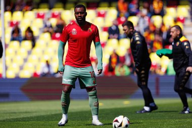 Afimico Pululu, Korona Kielce ve Jagiellonia Bialystok (Maciej Rogowski) takımları arasındaki PKO BP Ekstraklasa maçı sırasında görüldü.)