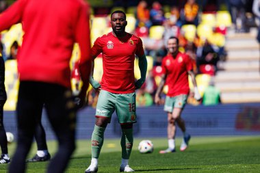 Afimico Pululu, Korona Kielce ve Jagiellonia Bialystok (Maciej Rogowski) takımları arasındaki PKO BP Ekstraklasa maçı sırasında görüldü.)