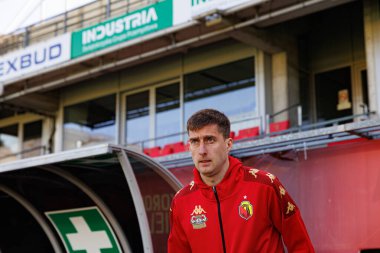 Taras Romanczuk, Korona Kielce ve Jagiellonia Bialystok (Maciej Rogowski) takımları arasındaki PKO BP Ekstraklasa maçında görüldü)