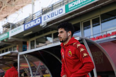 Tomas Silva, Korona Kielce ve Jagiellonia Bialystok (Maciej Rogowski) takımları arasındaki PKO BP Ekstraklasa maçı sırasında görüldü)