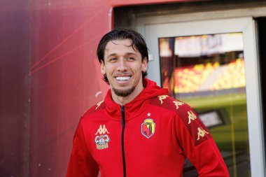 Darko Churlinov, Korona Kielce ve Jagiellonia Bialystok (Maciej Rogowski) takımları arasındaki PKO BP Ekstraklasa maçında görüldü)