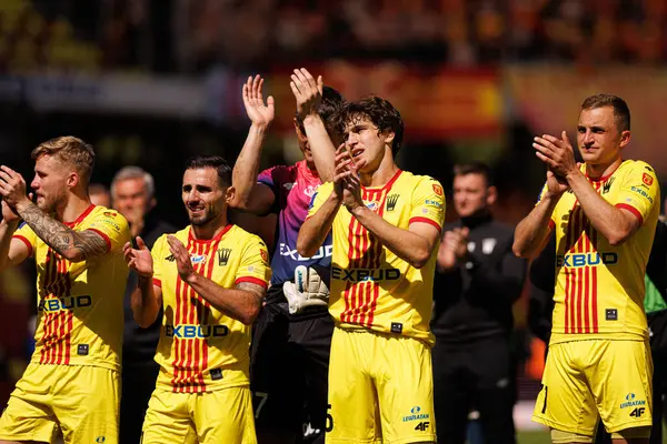 Milosz Trojak, Korona Kielce ve Jagiellonia Bialystok (Maciej Rogowski) takımları arasındaki PKO BP Ekstraklasa maçı sırasında görüldü)