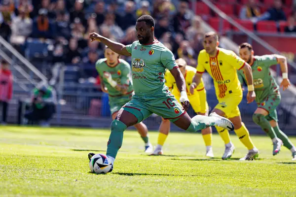 Afimico Pululu, Korona Kielce ve Jagiellonia Bialystok (Maciej Rogowski) takımları arasındaki PKO BP Ekstraklasa maçı sırasında görüldü.)