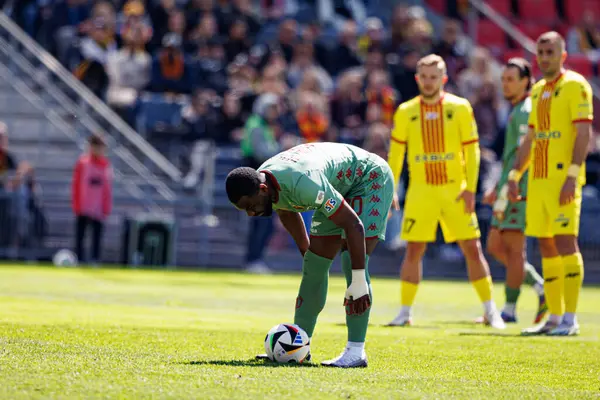 Afimico Pululu, Korona Kielce ve Jagiellonia Bialystok (Maciej Rogowski) takımları arasındaki PKO BP Ekstraklasa maçı sırasında görüldü.)