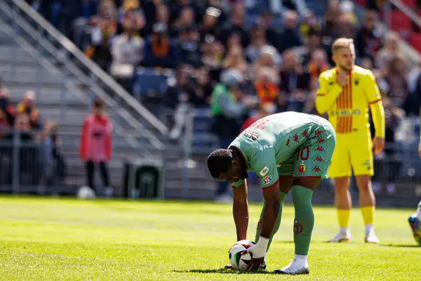 Afimico Pululu, Korona Kielce ve Jagiellonia Bialystok (Maciej Rogowski) takımları arasındaki PKO BP Ekstraklasa maçı sırasında görüldü.)