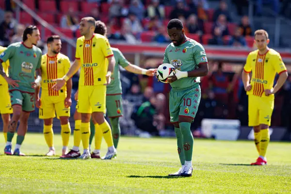 Afimico Pululu, Korona Kielce ve Jagiellonia Bialystok (Maciej Rogowski) takımları arasındaki PKO BP Ekstraklasa maçı sırasında görüldü.)
