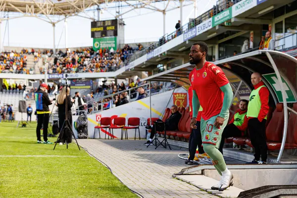 Afimico Pululu, Korona Kielce ve Jagiellonia Bialystok (Maciej Rogowski) takımları arasındaki PKO BP Ekstraklasa maçı sırasında görüldü.)