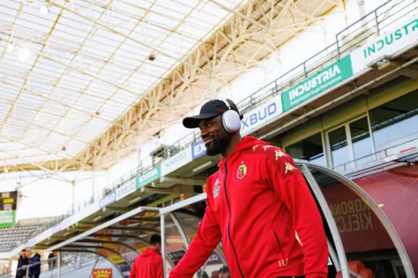 Afimico Pululu, Korona Kielce ve Jagiellonia Bialystok (Maciej Rogowski) takımları arasındaki PKO BP Ekstraklasa maçı sırasında görüldü.)