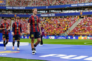 Danijel Loncar, Legia Warszawa ve Pogon Szczecin (Maciej Rogowski) takımları arasında 2025 Polonya Kupası finalinde görüldü.)