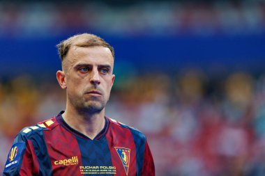 Kamil Grosicki, Legia Warszawa ve Pogon Szczecin (Maciej Rogowski) takımları arasında 2025 Polonya Kupası finalinde görüldü.)