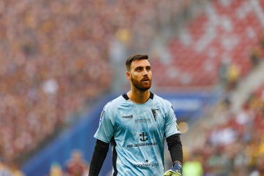 Valentin Cojocaru, Legia Warszawa ve Pogon Szczecin (Maciej Rogowski) takımları arasında 2025 Polonya Kupası finalinde görüldü.)