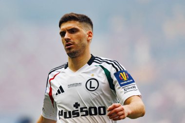 Ruben Vinagre 2025 Polonya Kupası finalinde Legia Warszawa ve Pogon Szczecin (Maciej Rogowski) takımları arasında görüldü.)