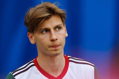 Jan Ziolkowski 2025 Polonya Kupası finalinde Legia Warszawa ve Pogon Szczecin (Maciej Rogowski) takımları arasında görüldü.)