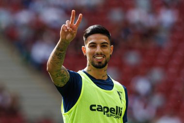 Leo Borges, Legia Warszawa ve Pogon Szczecin (Maciej Rogowski) takımları arasında 2025 Polonya Kupası finalinde görüldü.)