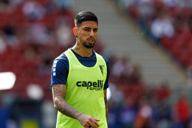 Leo Borges, Legia Warszawa ve Pogon Szczecin (Maciej Rogowski) takımları arasında 2025 Polonya Kupası finalinde görüldü.)