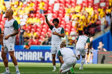 Maximillian Oyedele, Legia Warszawa ve Pogon Szczecin (Maciej Rogowski) takımları arasında 2025 Polonya Kupası finalinde görüldü.)