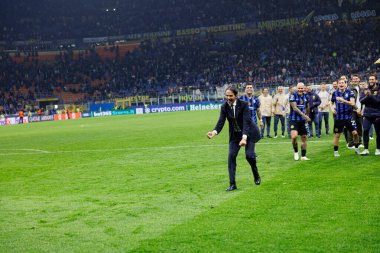 Simone Inzaghi UEFA Şampiyonlar Ligi yarı final maçında Internazionale Milano ve FC Barcelona (Maciej Rogowski) takımları arasında görüldü.)