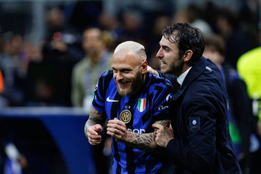 Federico Dimarco UEFA Şampiyonlar Ligi yarı final maçında Internazionale Milano ve FC Barcelona (Maciej Rogowski) takımları arasında görüldü.)