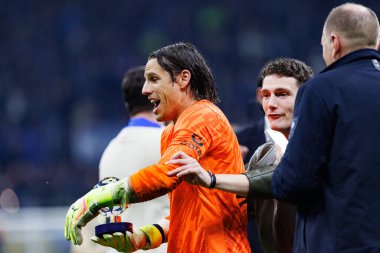 Yann Sommer UEFA Şampiyonlar Ligi yarı final maçında Internazionale Milano ve FC Barcelona (Maciej Rogowski) takımları arasında görüldü.)