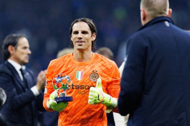 Yann Sommer UEFA Şampiyonlar Ligi yarı final maçında Internazionale Milano ve FC Barcelona (Maciej Rogowski) takımları arasında görüldü.)