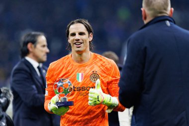 Yann Sommer UEFA Şampiyonlar Ligi yarı final maçında Internazionale Milano ve FC Barcelona (Maciej Rogowski) takımları arasında görüldü.)