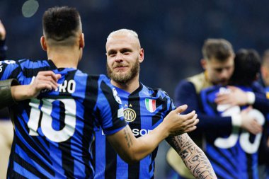 Federico Dimarco UEFA Şampiyonlar Ligi yarı final maçında Internazionale Milano ve FC Barcelona (Maciej Rogowski) takımları arasında görüldü.)