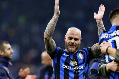 Federico Dimarco UEFA Şampiyonlar Ligi yarı final maçında Internazionale Milano ve FC Barcelona (Maciej Rogowski) takımları arasında görüldü.)