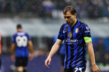 Nicolo Barella UEFA Şampiyonlar Ligi yarı final maçında Internazionale Milano ve FC Barcelona (Maciej Rogowski) takımları arasında görüldü.)