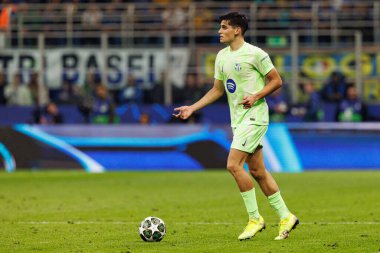 Gerard Martin UEFA Şampiyonlar Ligi yarı final maçında Internazionale Milano ve FC Barcelona (Maciej Rogowski) takımları arasında görüldü.)