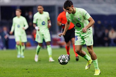 Gerard Martin UEFA Şampiyonlar Ligi yarı final maçında Internazionale Milano ve FC Barcelona (Maciej Rogowski) takımları arasında görüldü.)