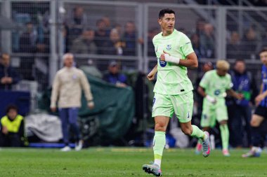 Robert Lewandowski UEFA Şampiyonlar Ligi yarı final maçında Internazionale Milano ve FC Barcelona (Maciej Rogowski) takımları arasında görüldü.)