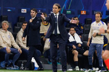 Simone Inzaghi UEFA Şampiyonlar Ligi yarı final maçında Internazionale Milano ve FC Barcelona (Maciej Rogowski) takımları arasında görüldü.)