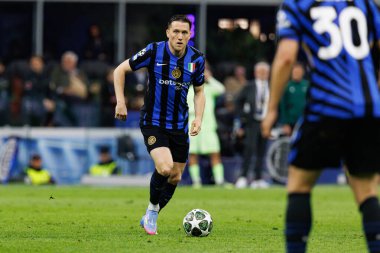 Piotr Zielinski UEFA Şampiyonlar Ligi yarı final maçında Internazionale Milano ve FC Barcelona (Maciej Rogowski) takımları arasında görüldü.)