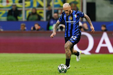 Federico Dimarco UEFA Şampiyonlar Ligi yarı final maçında Internazionale Milano ve FC Barcelona (Maciej Rogowski) takımları arasında görüldü.)