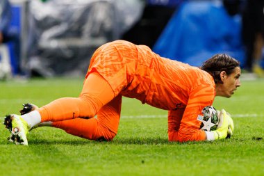 Yann Sommer UEFA Şampiyonlar Ligi yarı final maçında Internazionale Milano ve FC Barcelona (Maciej Rogowski) takımları arasında görüldü.)