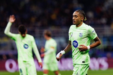 Raphinha UEFA Şampiyonlar Ligi yarı final maçında Internazionale Milano ve FC Barcelona (Maciej Rogowski) takımları arasında görüldü.)