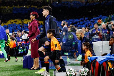 Alessandro Bastoni UEFA Şampiyonlar Ligi yarı final maçında Internazionale Milano ve FC Barcelona (Maciej Rogowski) takımları arasında görüldü.)