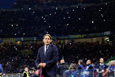 Simone Inzaghi UEFA Şampiyonlar Ligi yarı final maçında Internazionale Milano ve FC Barcelona (Maciej Rogowski) takımları arasında görüldü.)